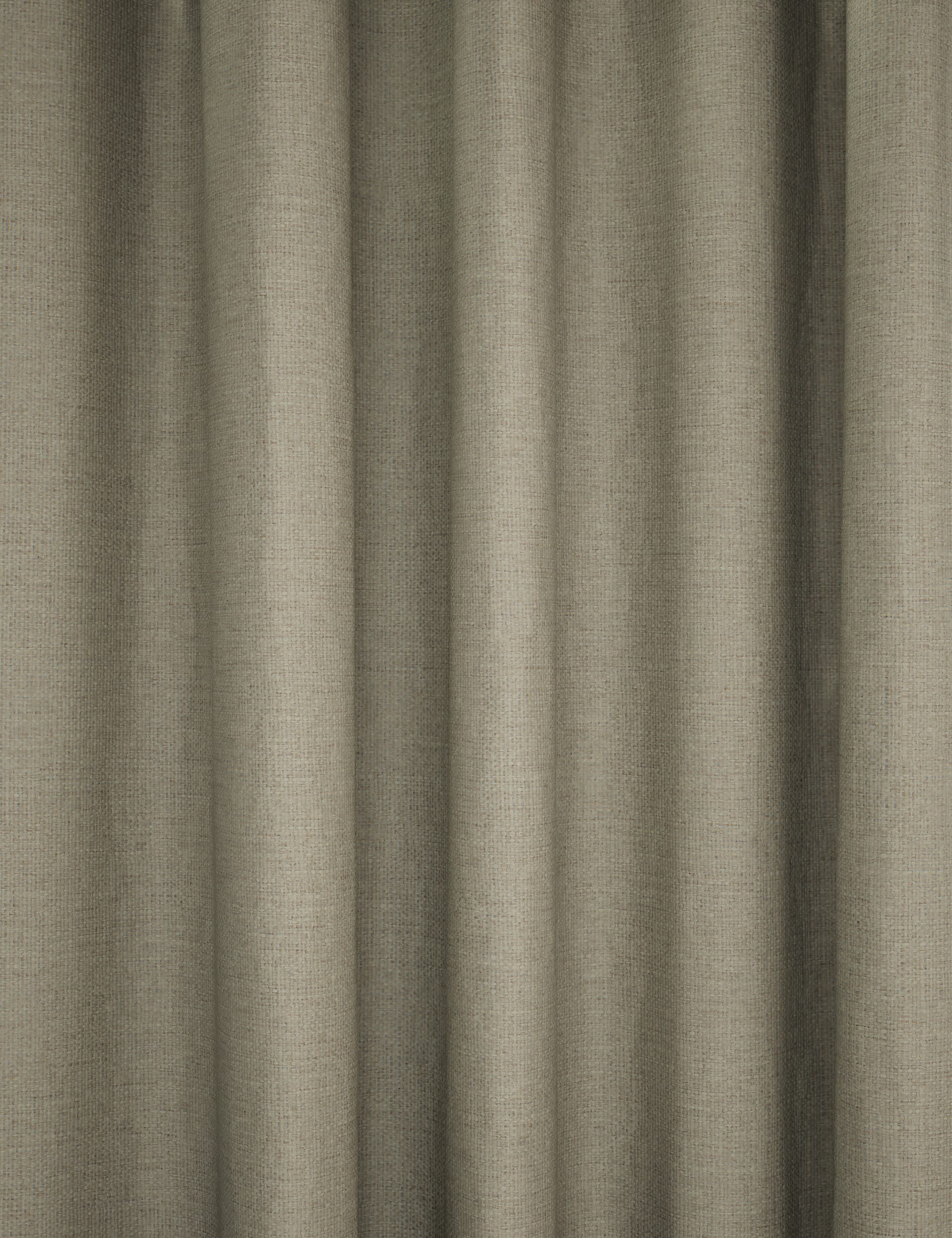 Brushed Pencil Pleat Blackout Thermal Curtains