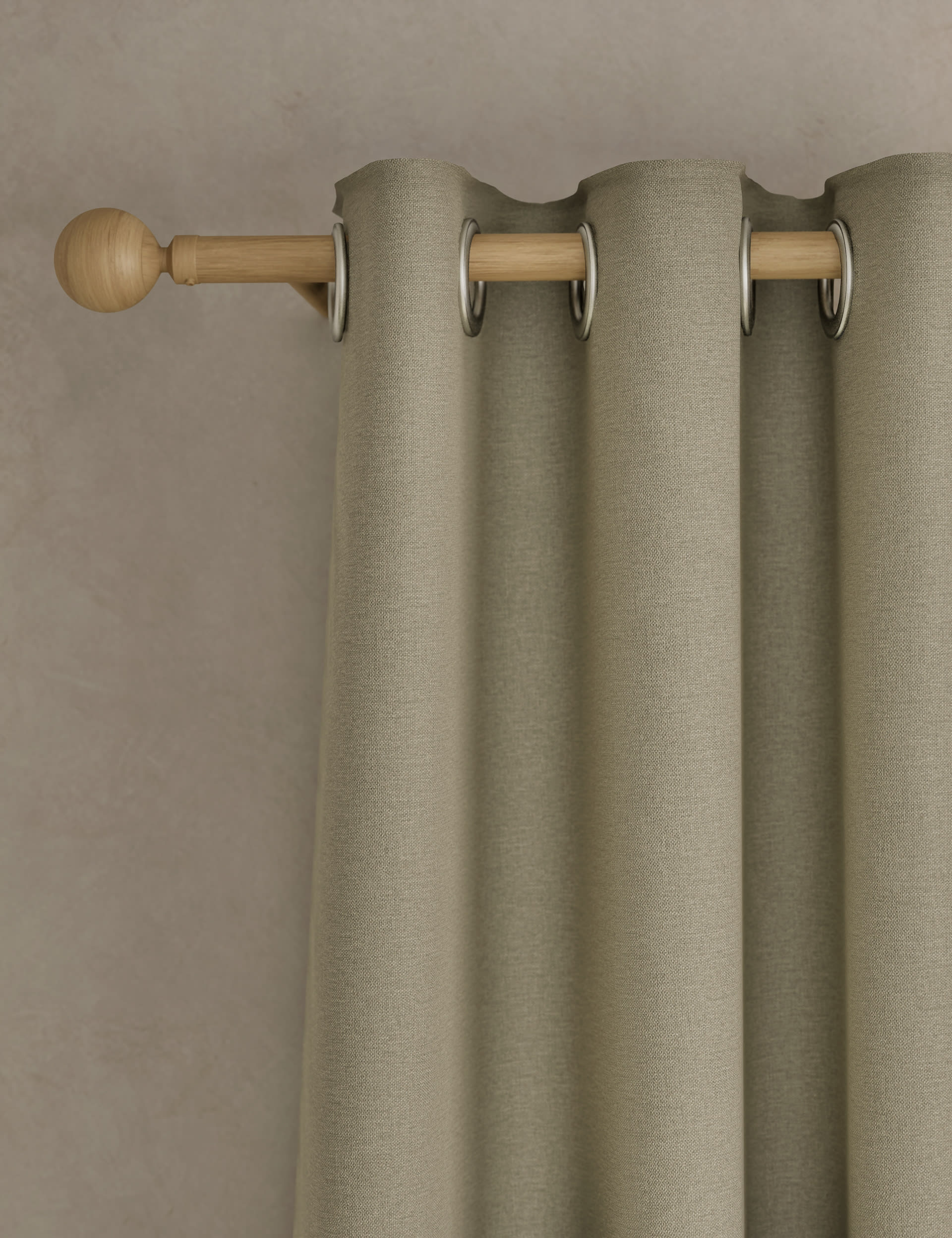 Brushed Eyelet Ultra Thermal Blackout Curtains