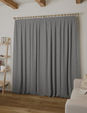 Brushed eyelet thermal blackout curtains with Thermowarmth lining (British brand)