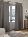 Brushed pencil pleat blackout thermal curtains - British product