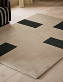Kelly Hoppen pure wool dash geometric rug, imported from the UK