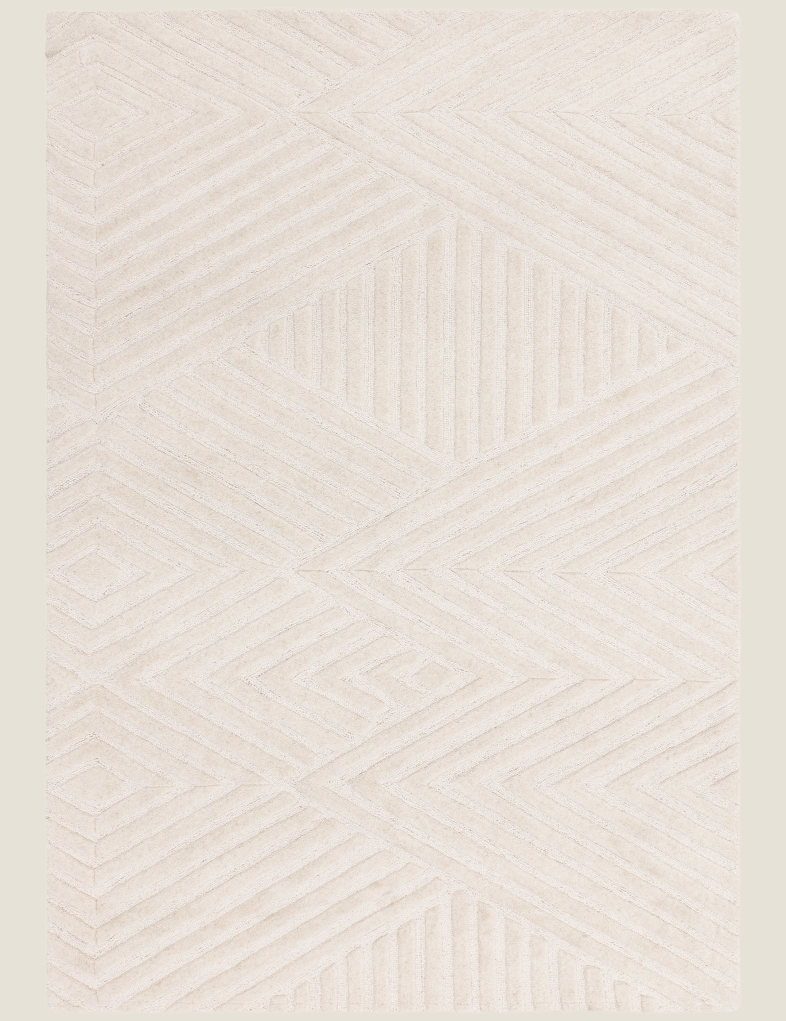 Pure wool Hague rug chevron design 120x170 cm, imported from the UK