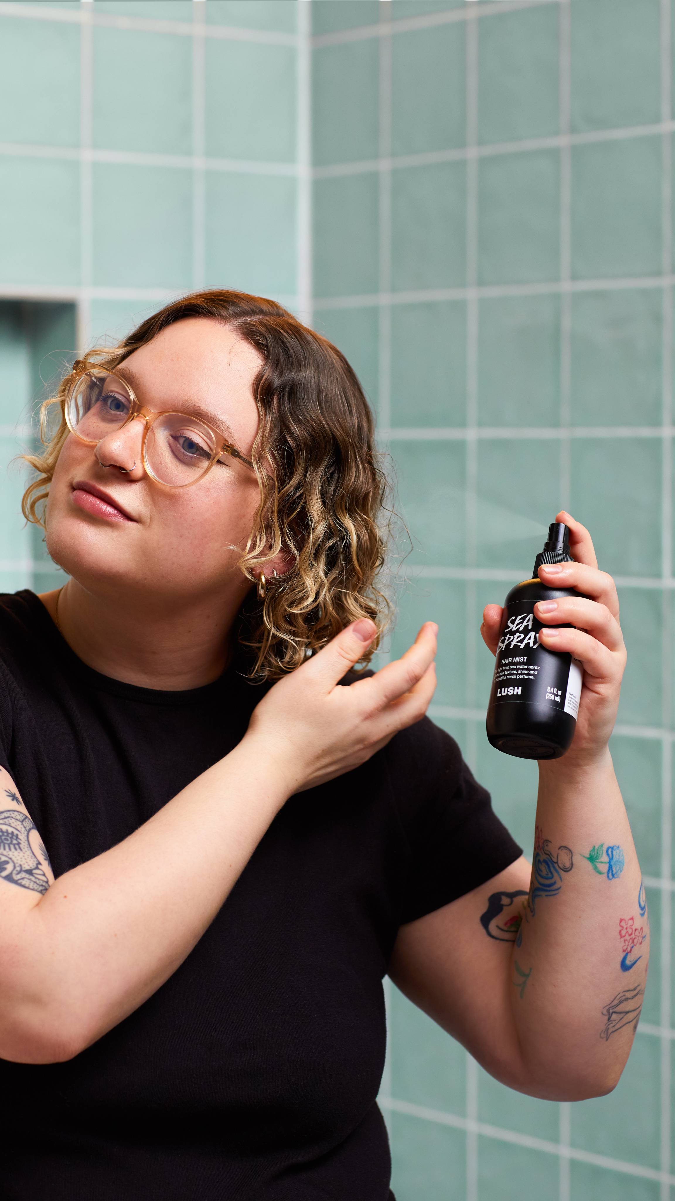 Sea salt volumising hair mist, imported from the UK