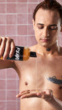 Rehab shampoo with fresh fruit juices and oils, imported from the UK