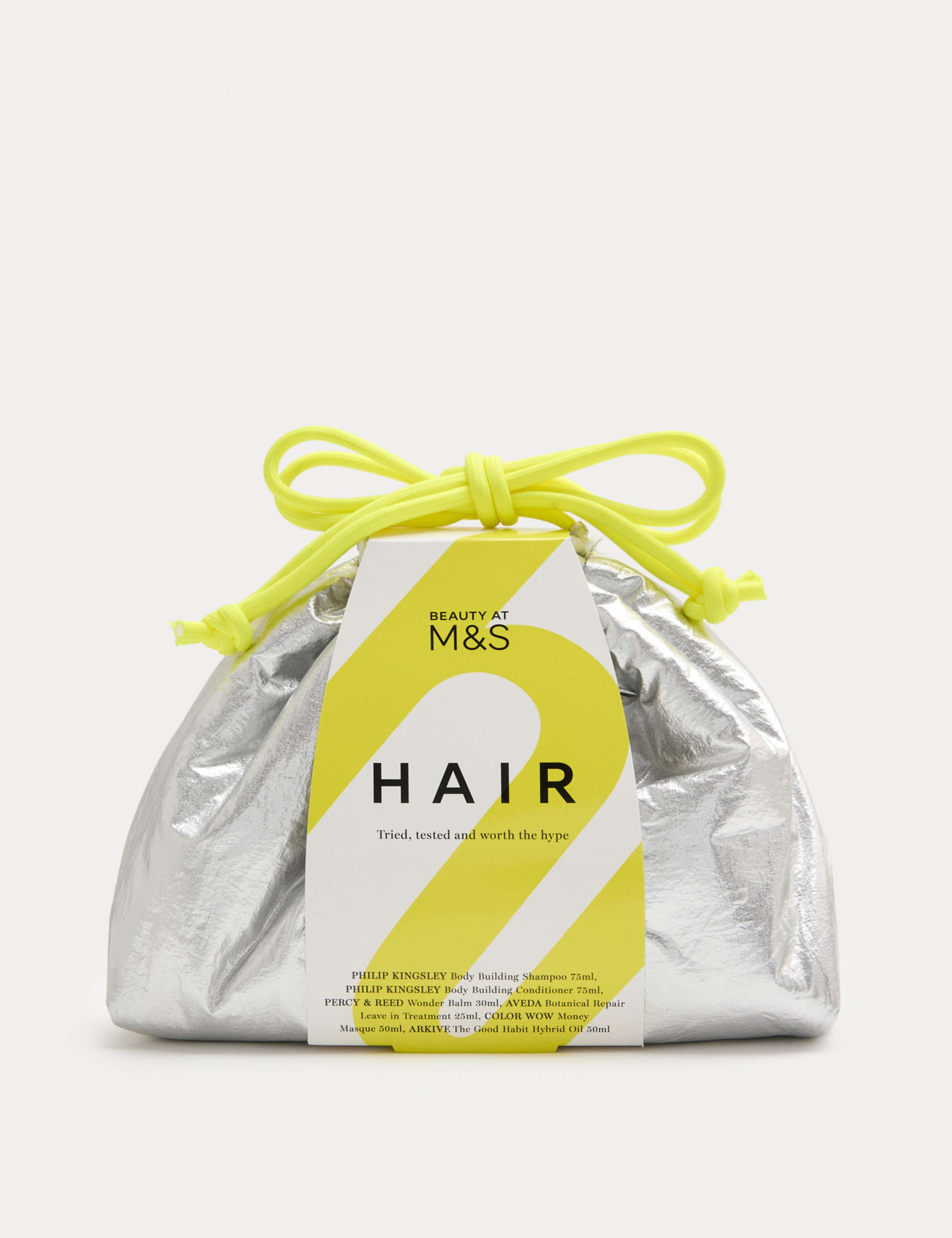M&S Haircare Gift Bag with metallic bag, UK version