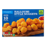 Halloumi style nuggets with breadcrumb coating, imported from the UK