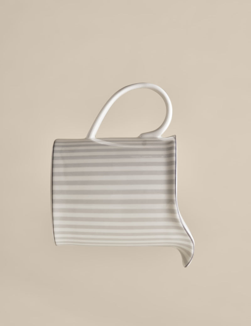 Hampton milk jug with gold-tone trim on china, UK version