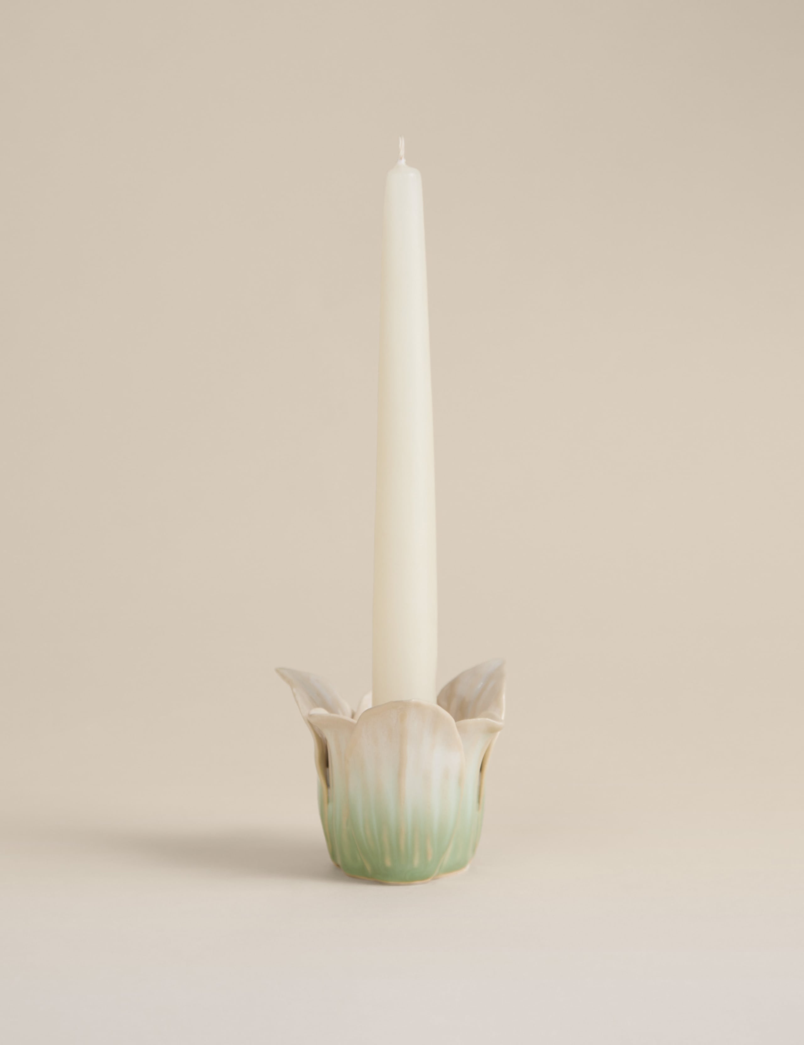 Ceramic handkerchief petal candle holder 8.9 cm (British brand)