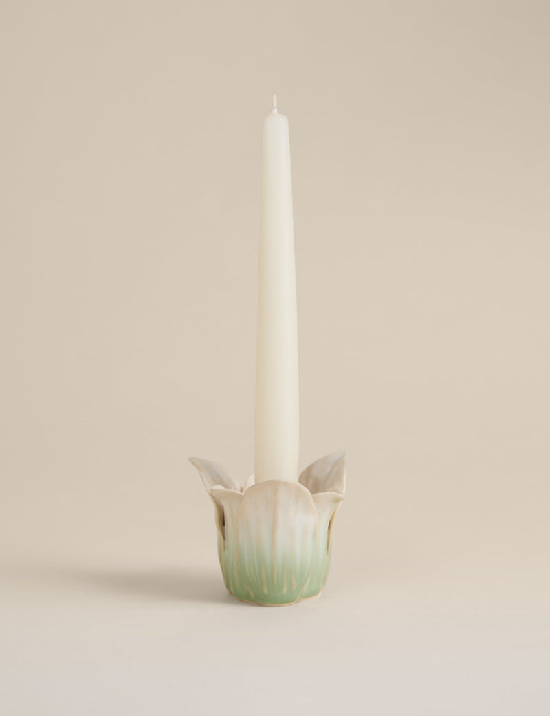 Ceramic handkerchief petal candle holder 8.9 cm (British brand)