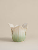 Ceramic handkerchief petal candle holder 8.9 cm (British brand)