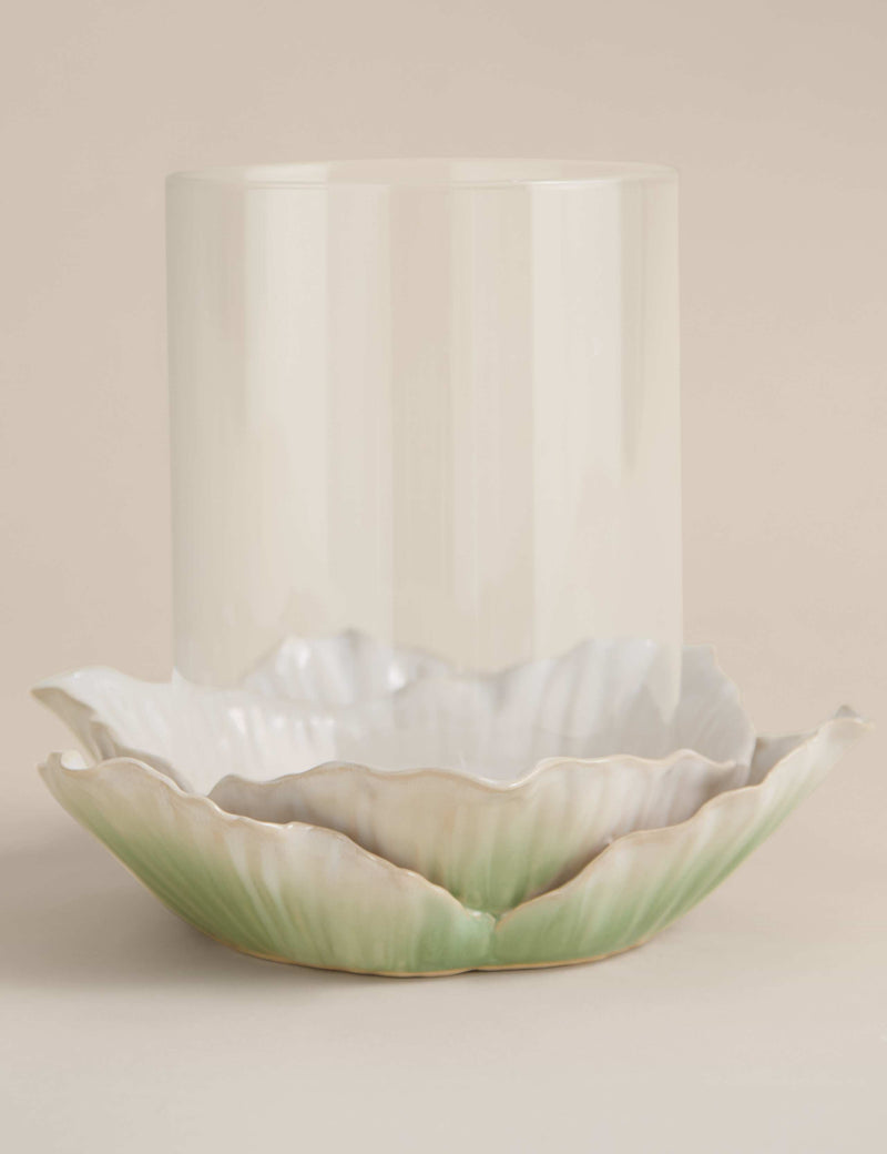 Handkerchief Petal Hurricane Candle Holder 21cm, UK version