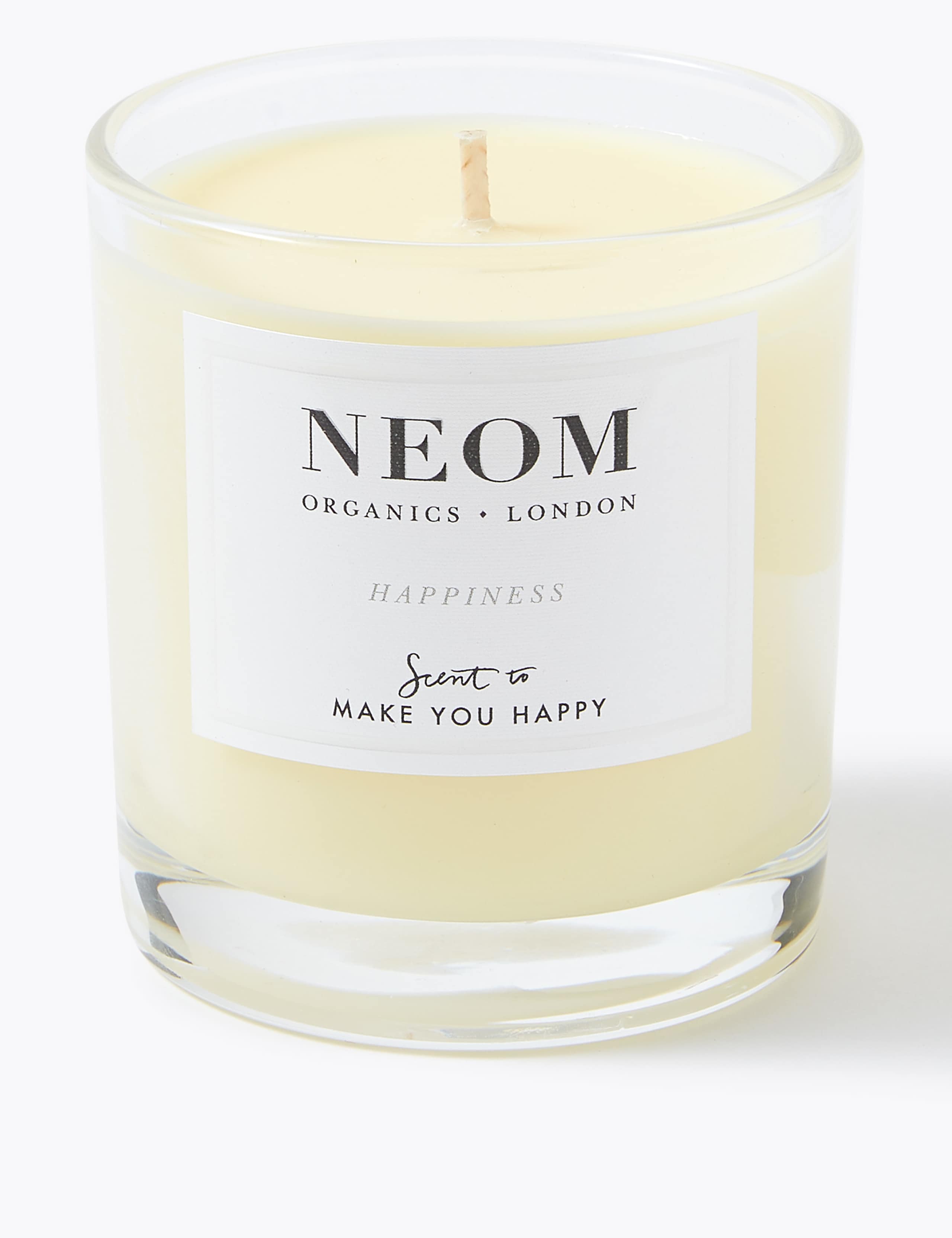 NEOM Happiness Candle with Mandarin Ylang Ylang and Chamomile 185g, UK version
