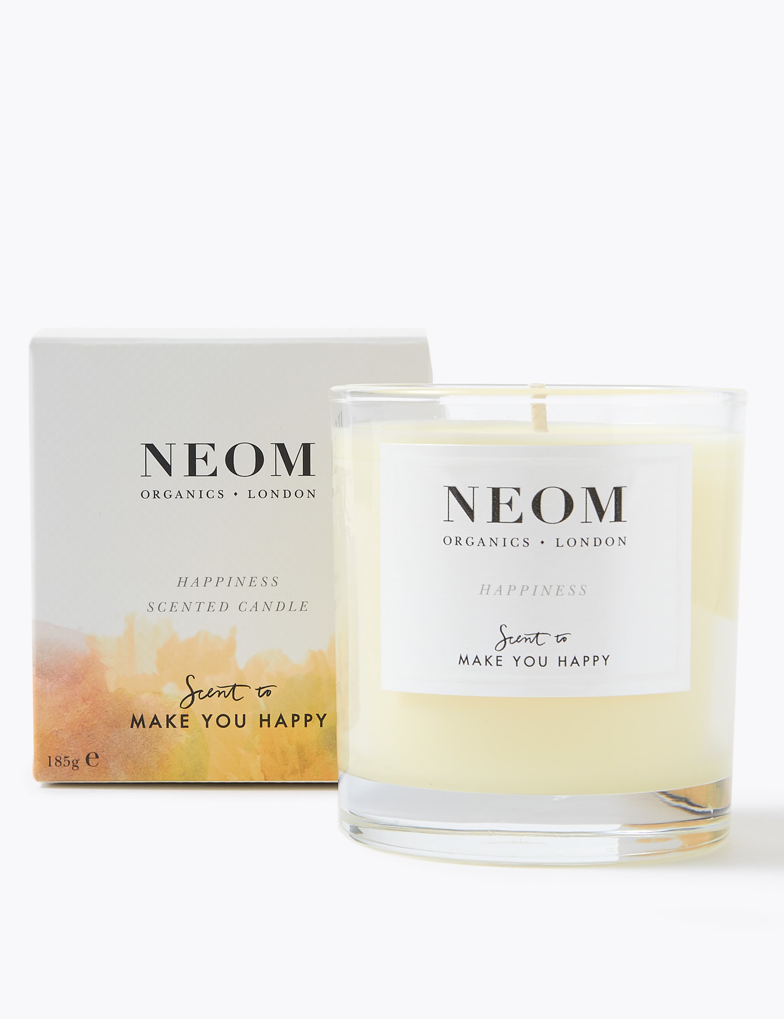NEOM Happiness Candle with Mandarin Ylang Ylang and Chamomile 185g, UK version