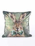 MM Linen Hare Tie Cushion 50cm square (British brand)
