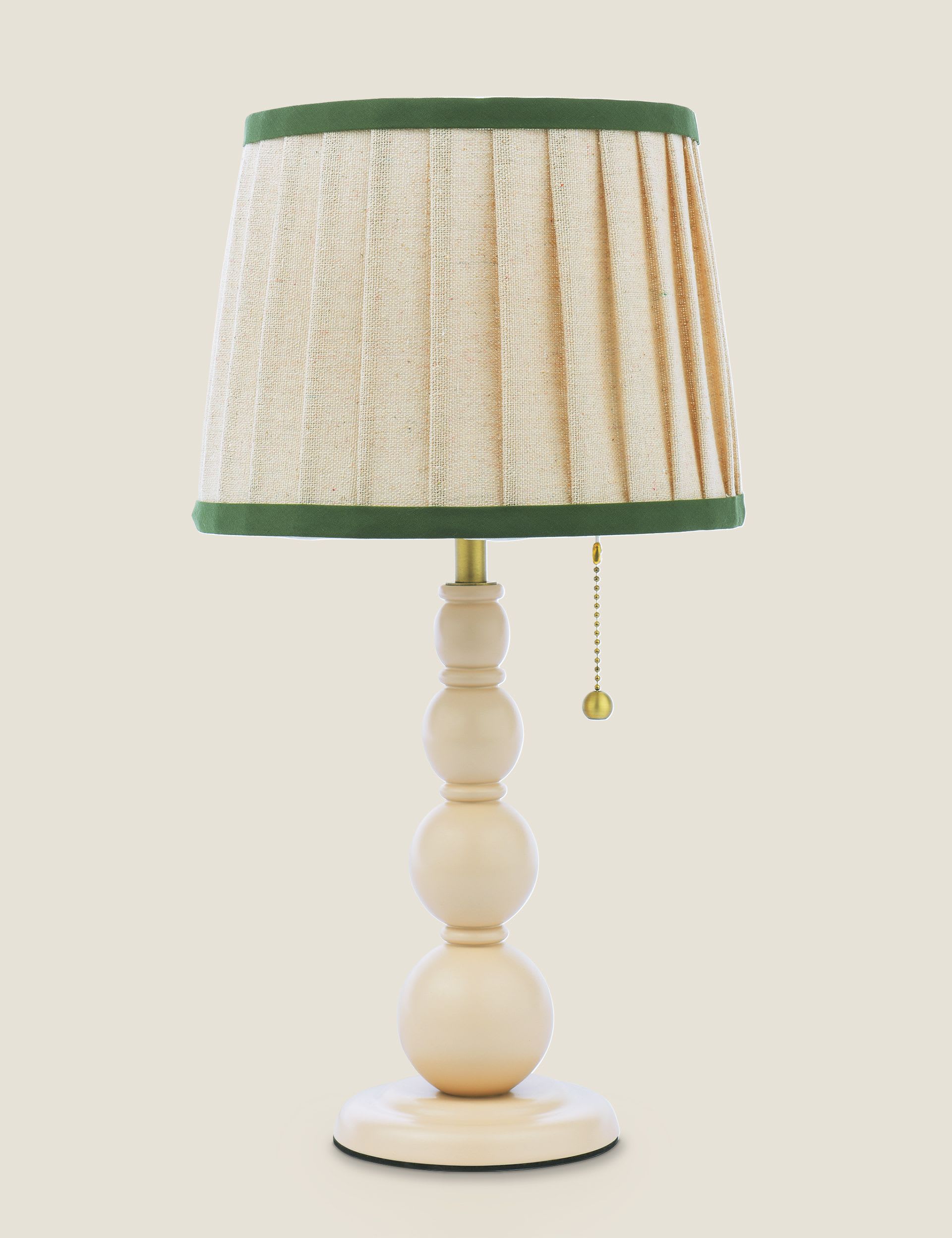 Joules Harewood wooden bobbin table lamp 39 cm - British product