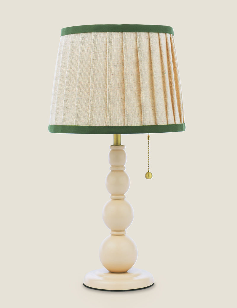 Joules Harewood wooden bobbin table lamp 39 cm - British product