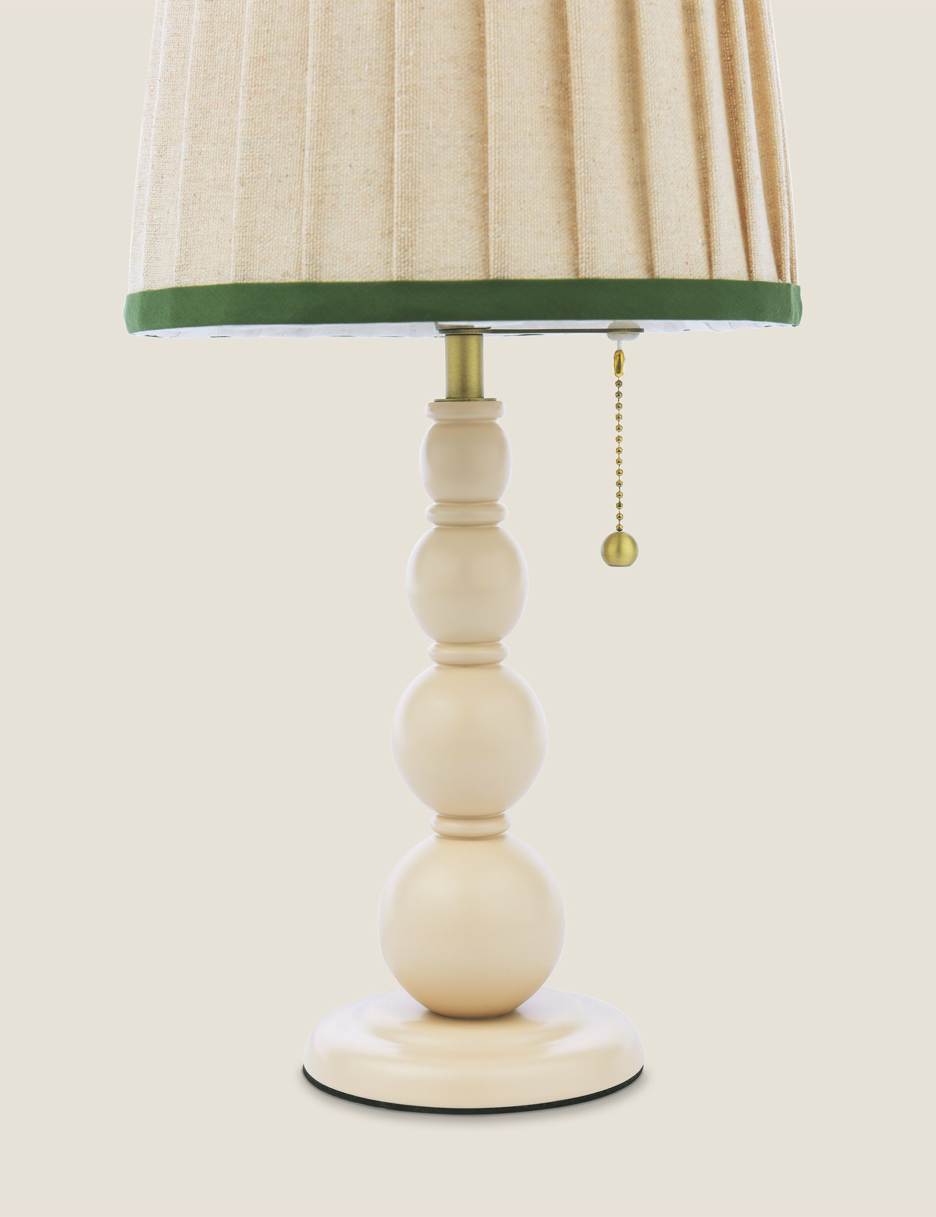 Joules Harewood wooden bobbin table lamp 39 cm - British product