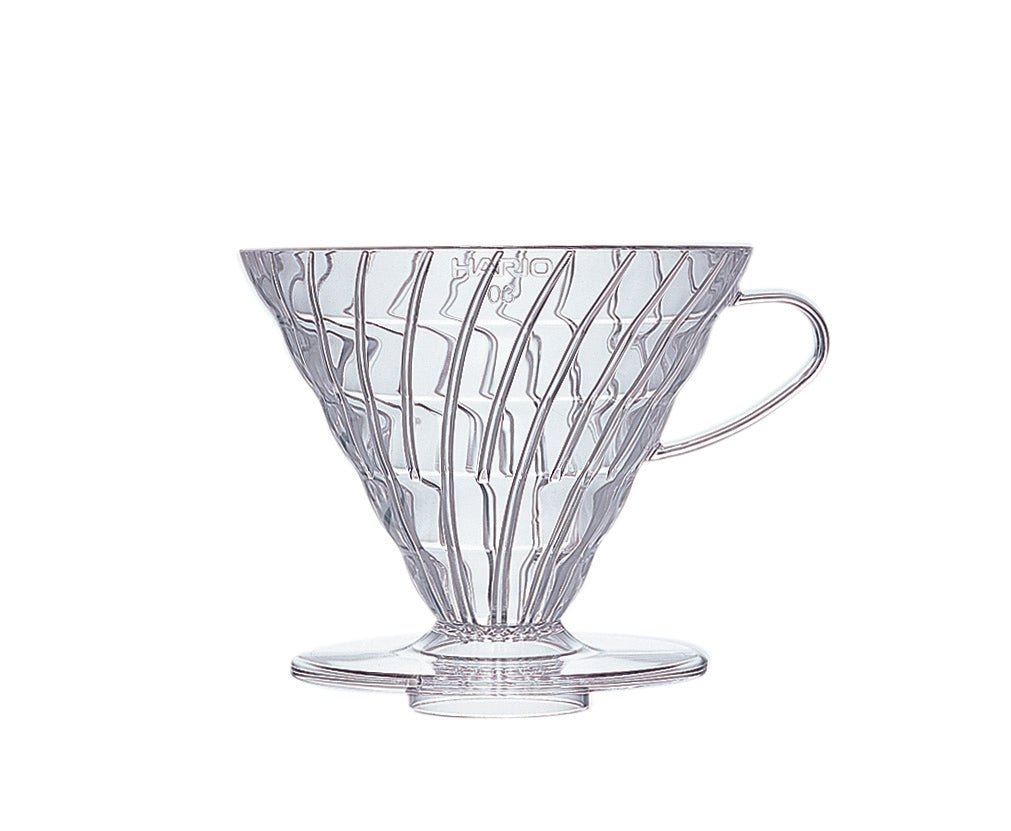 Hario plastic pour over coffee dripper clear size 03, imported from the UK
