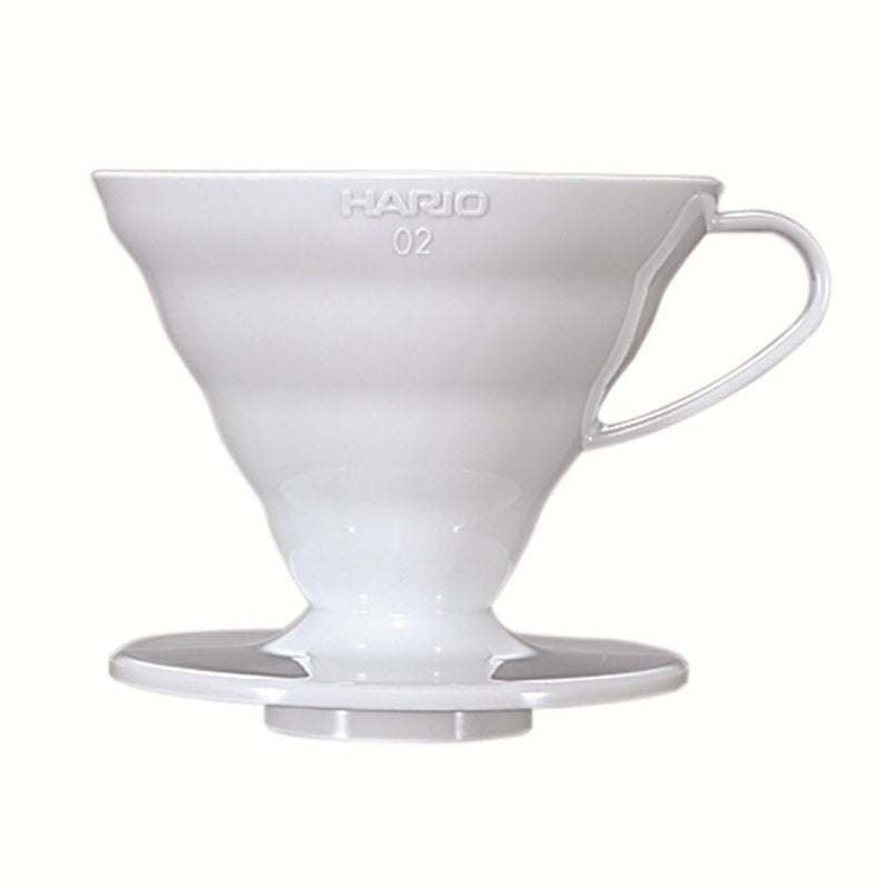Hario V60 plastic white size 2 coffee dripper (British brand)