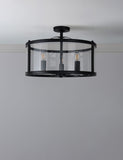 Laura Ashley Harrington 3 light semi flush ceiling light, UK version