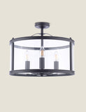 Laura Ashley Harrington 3 light semi flush ceiling light, UK version