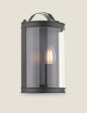 Laura Ashley Harrington metal flush wall light with clear glass, UK version