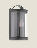 Laura Ashley Harrington metal flush wall light with clear glass, UK version