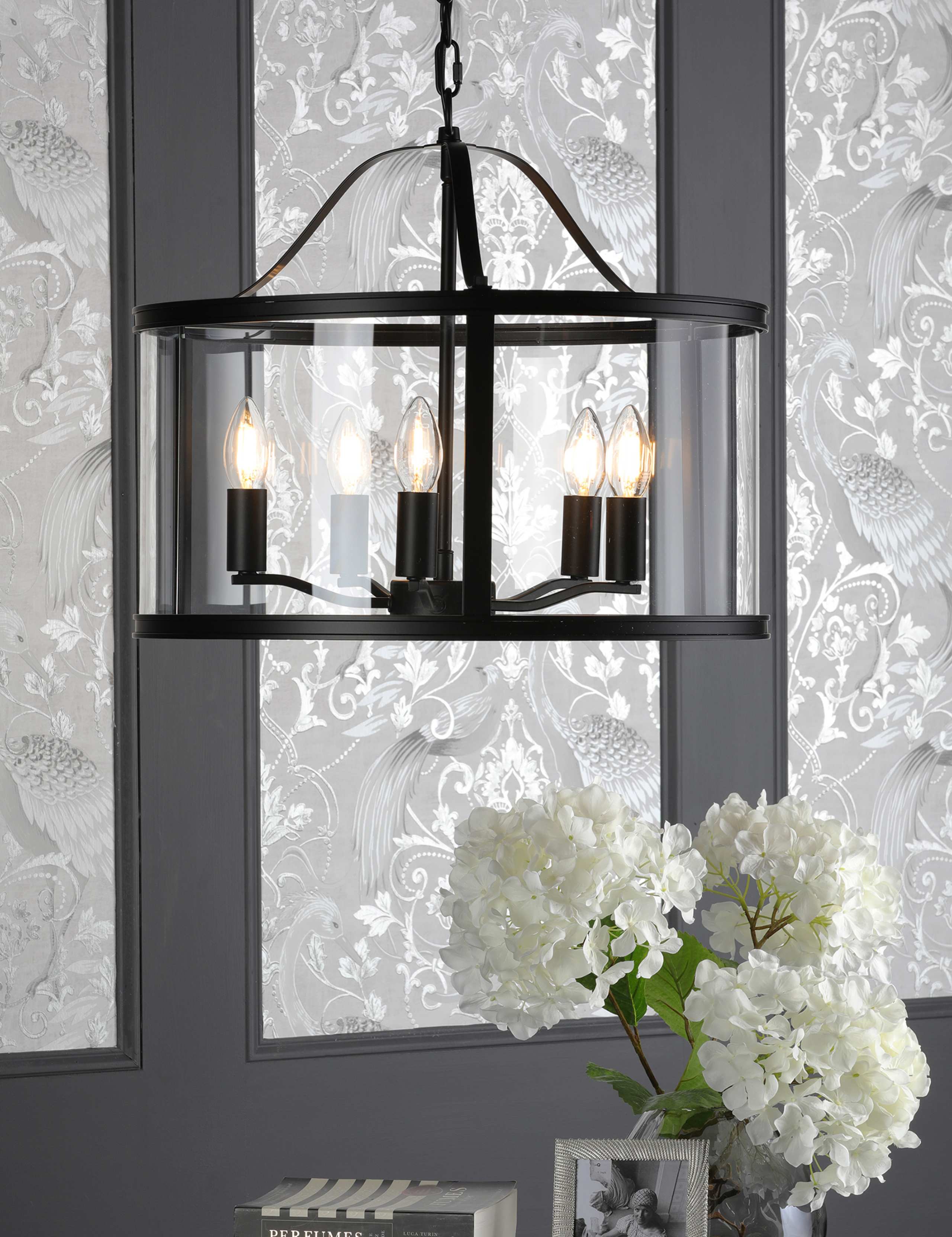 Laura Ashley Harrington metal multi pendant light (British brand)