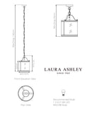 Laura Ashley Harrington metal pendant light 337mm (British brand)
