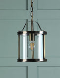 Laura Ashley Harrington pendant light clear glass metal (British brand)