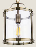 Laura Ashley Harrington pendant light clear glass metal (British brand)