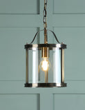Laura Ashley Harrington pendant light clear glass metal (British brand)