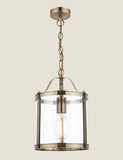 Laura Ashley Harrington pendant light clear glass metal (British brand)