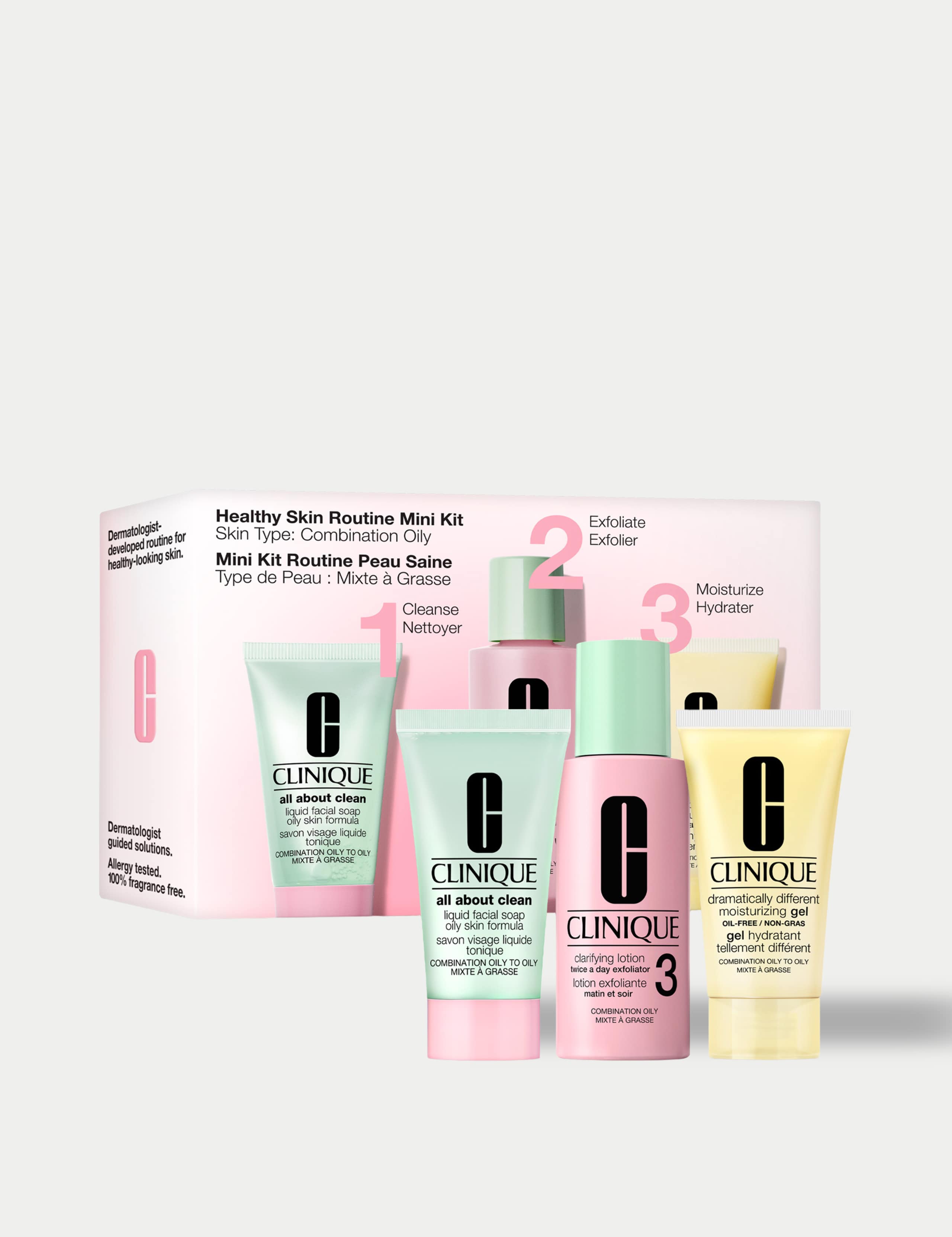 Clinique Healthy Skin Routine Mini Kit combination oily skincare set, imported from the UK