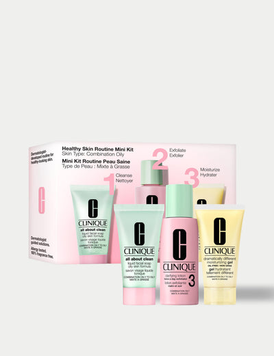 M&S Clinique Healthy Skin Routine Mini Kit Combination Oily- Buy online at McGrocer