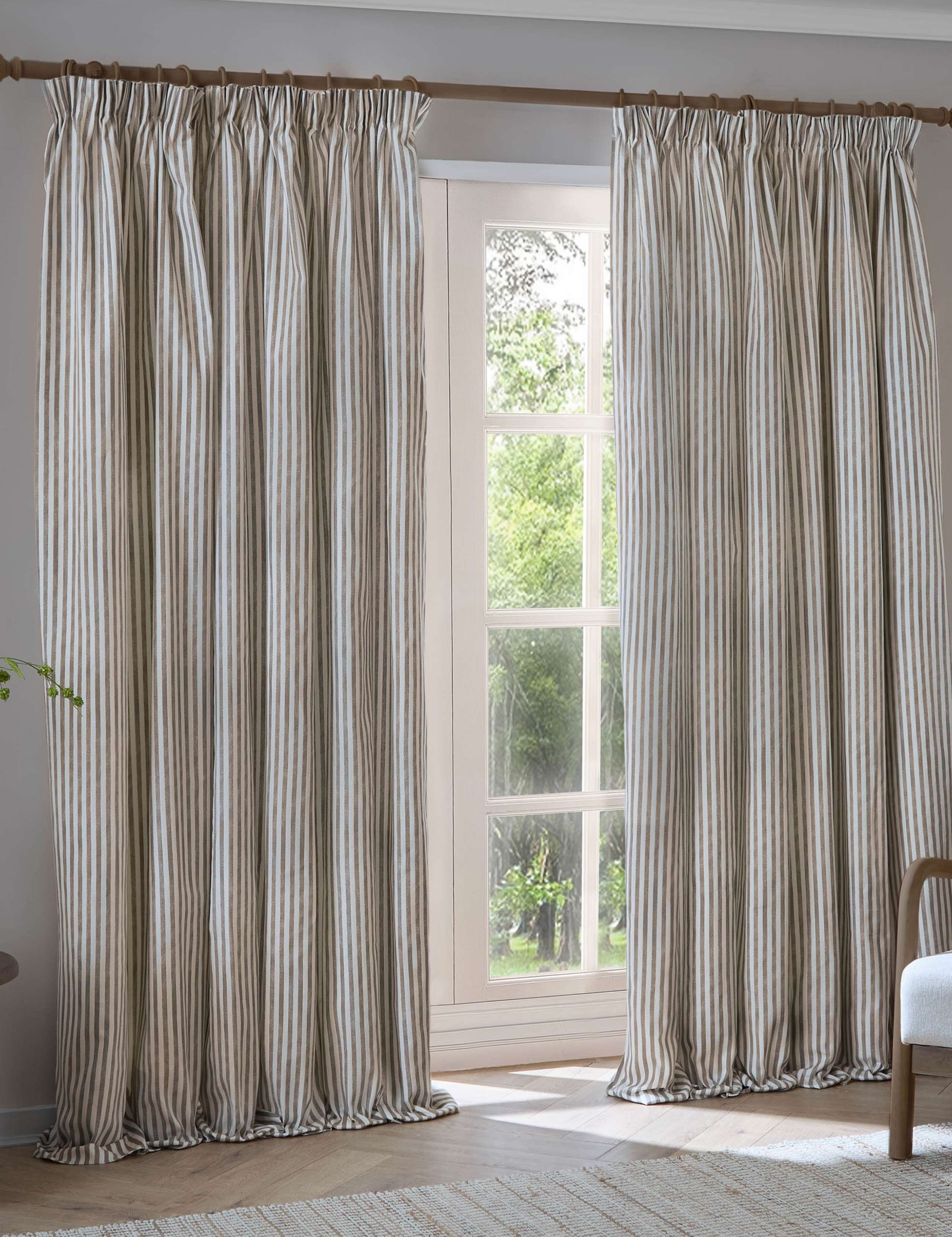 Yard blackout pencil pleat curtains (British brand)