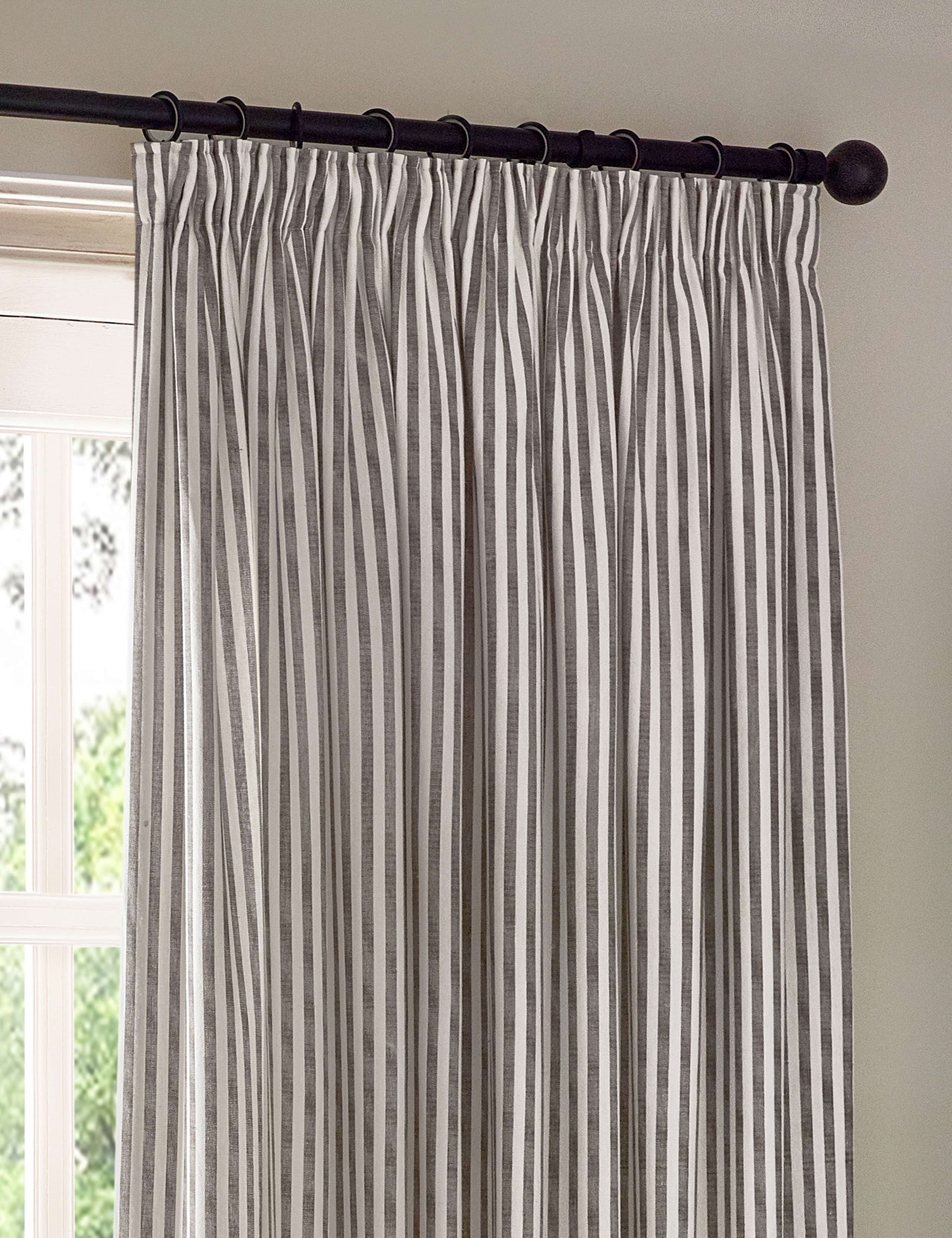Yard pure cotton striped curtains - British product