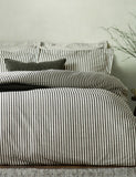 Yard Hebden striped cotton reversible bedding set, UK version