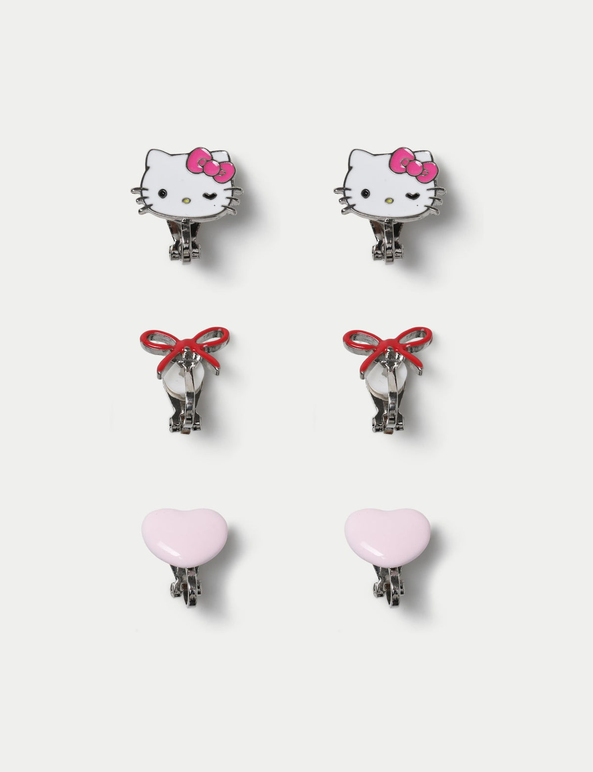 Hello Kitty clip on earring set with clip-on design (British brand)