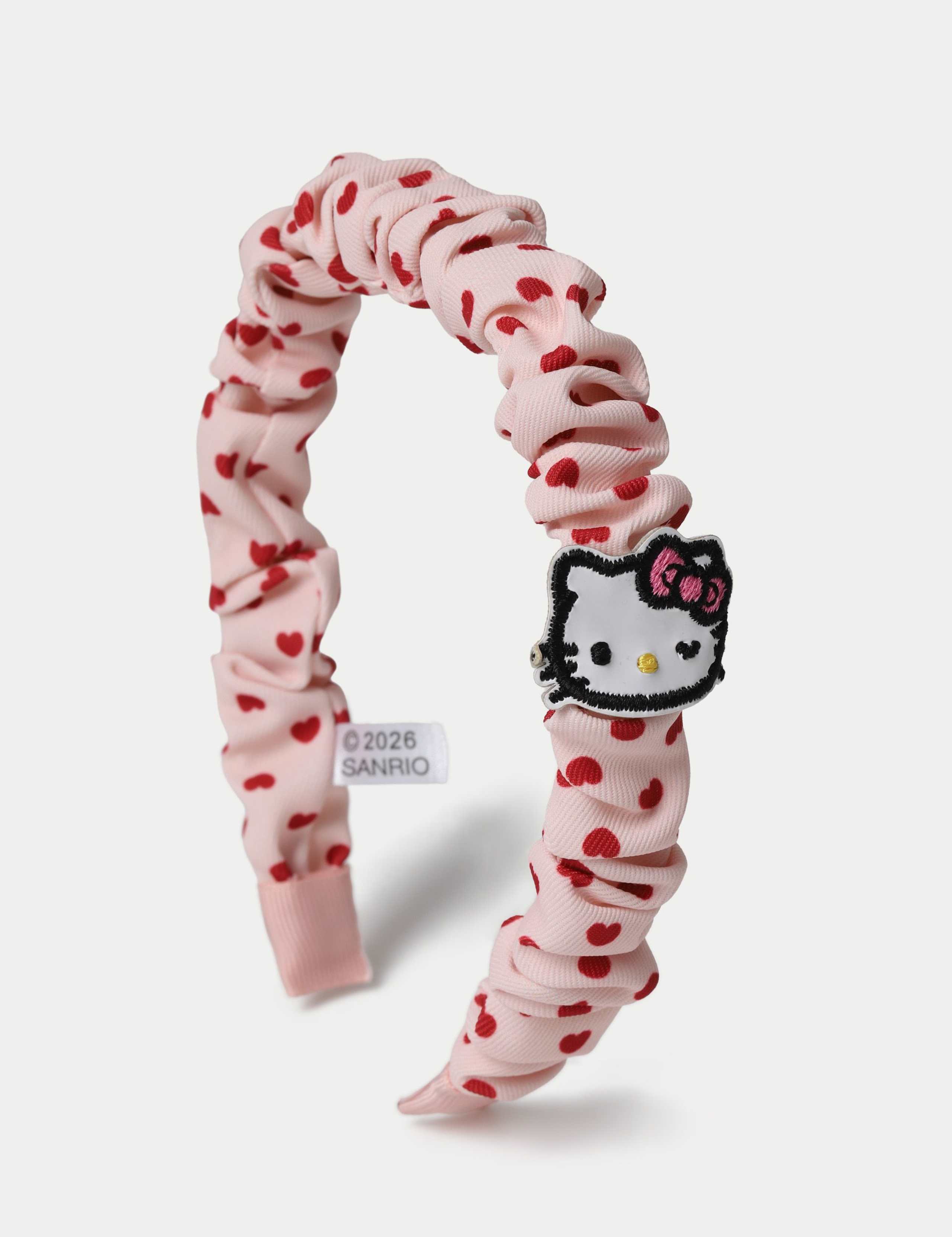 Hello Kitty heart ruched Alice band hair accessory (British brand)