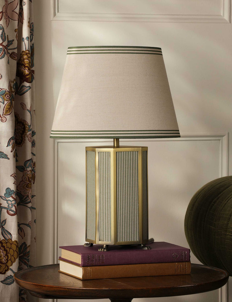 Joules Helmingham metal fabric table lamp, UK version