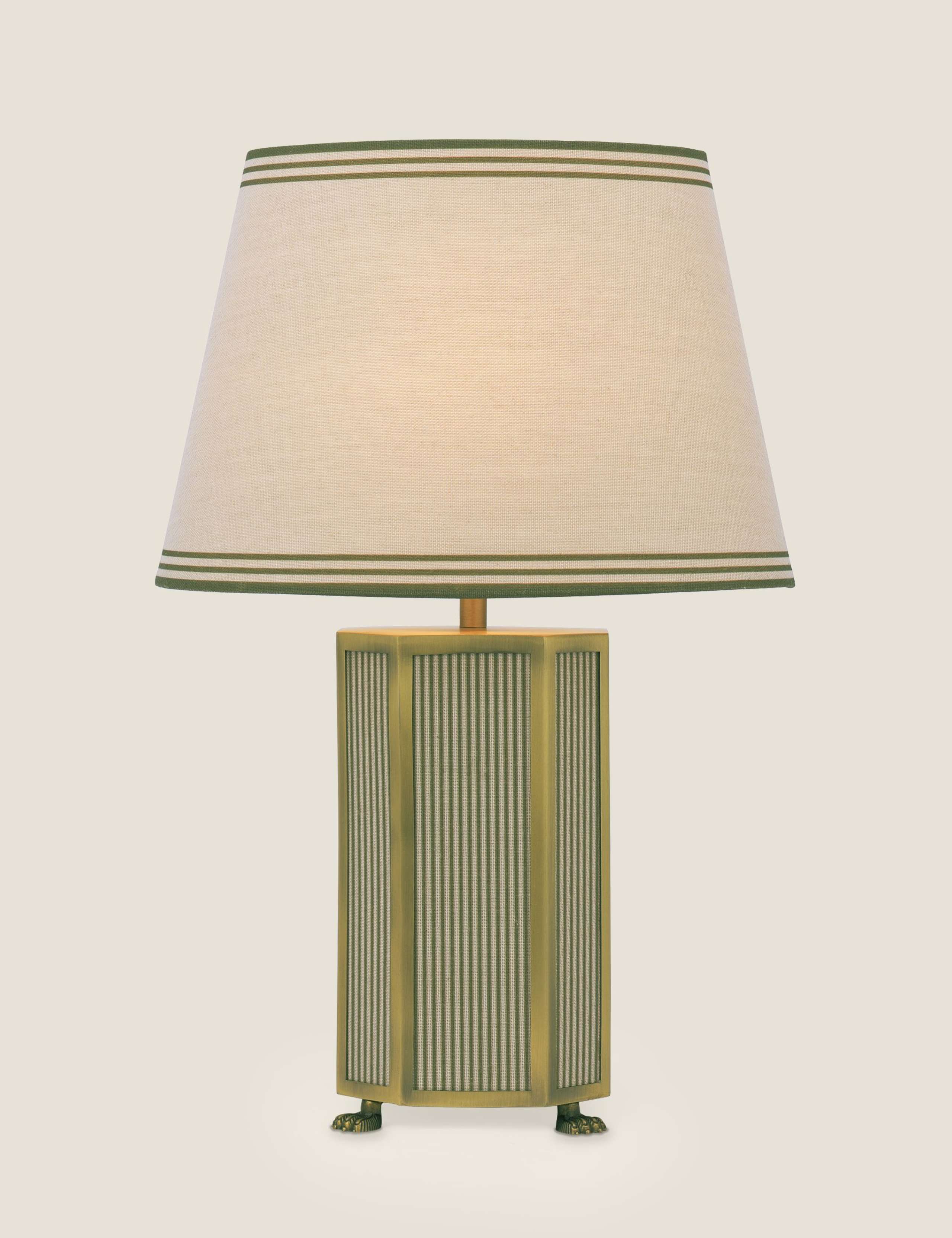 Joules Helmingham metal fabric table lamp, UK version