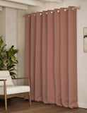 Herringbone eyelet curtains (British brand)