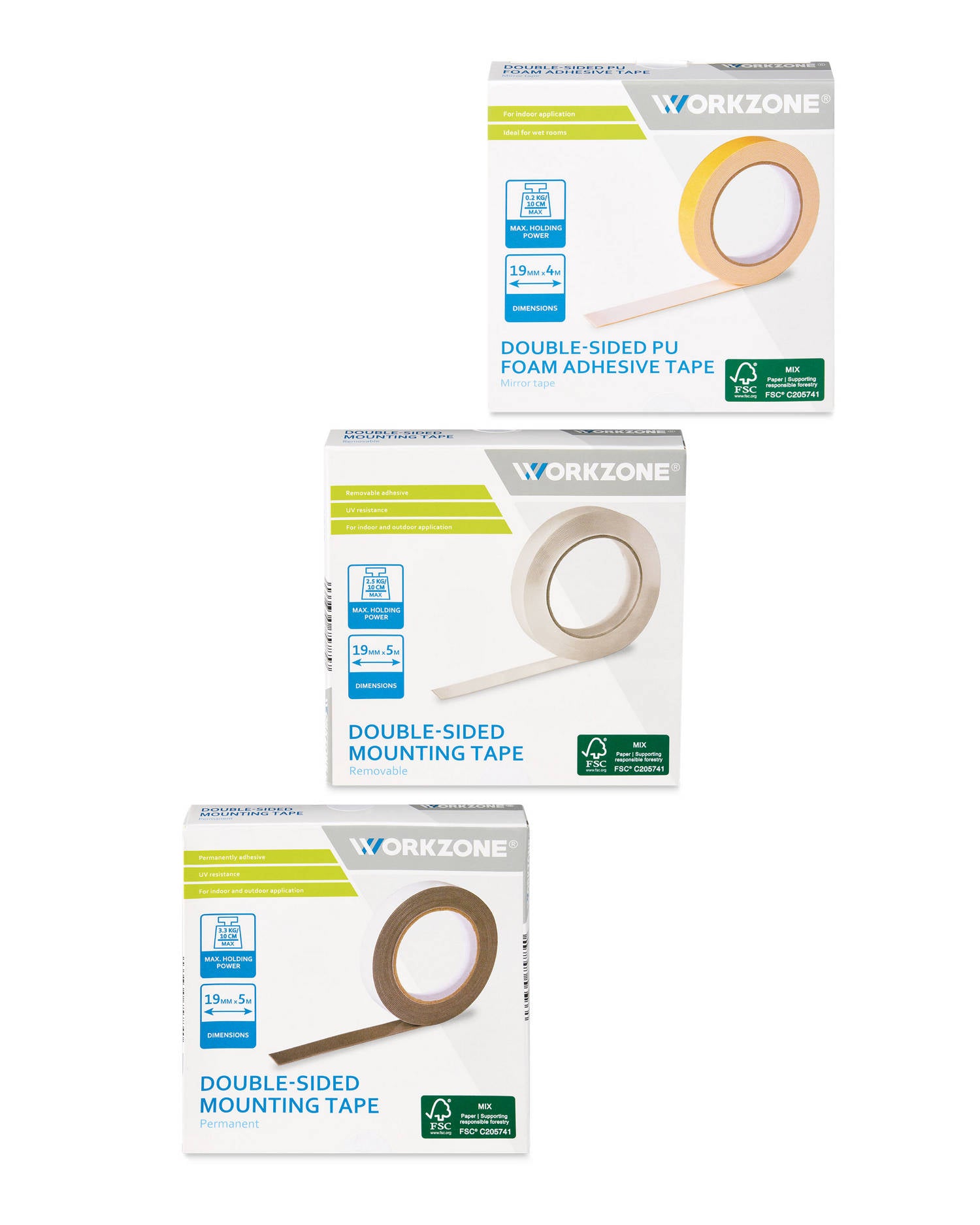 High performance double sided PU foam tape, imported from the UK