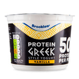 Greek style yogurt vanilla 500g, imported from the UK