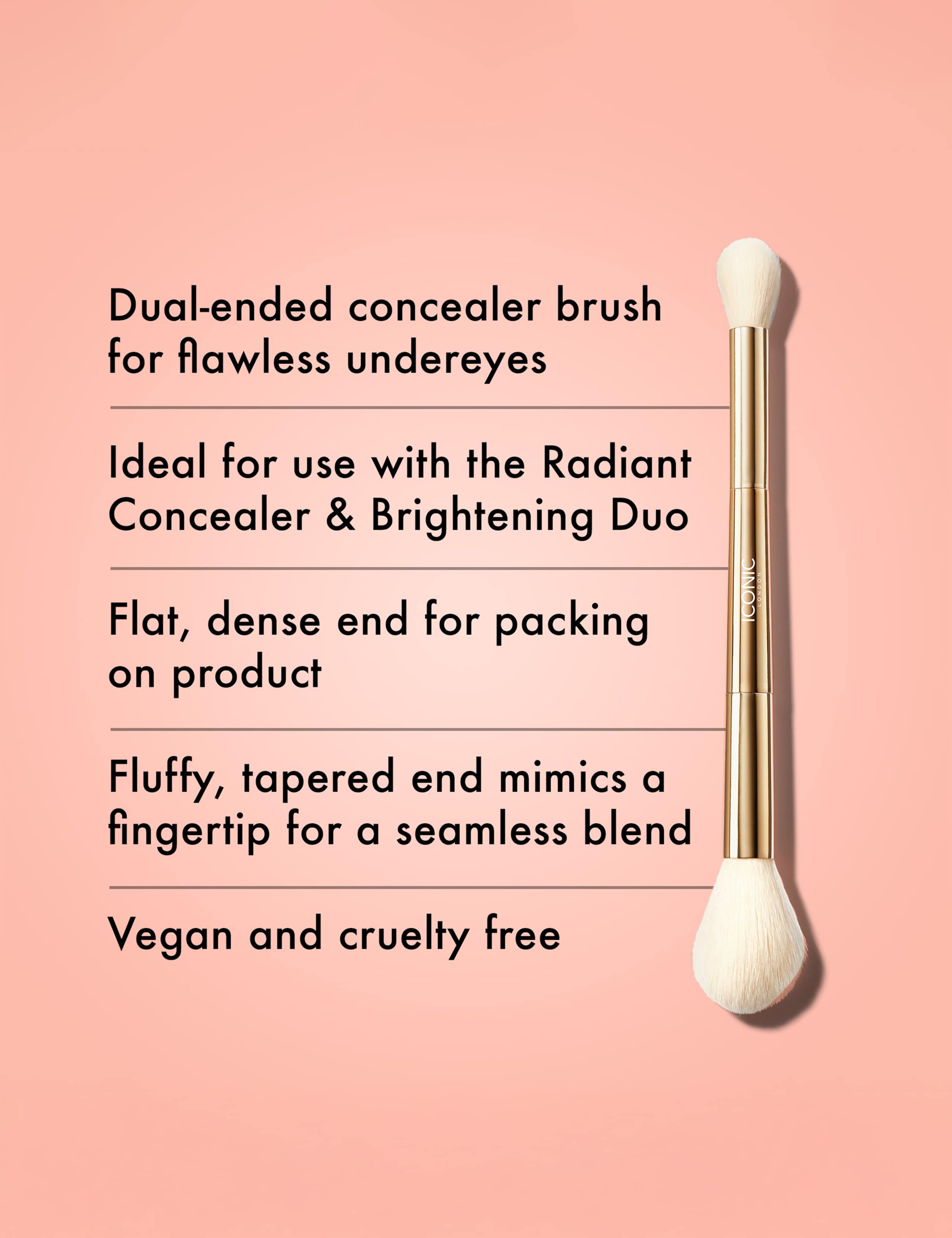 ICONIC London highlight and blush brush, imported from the UK