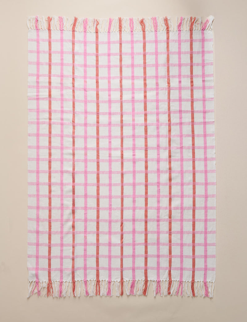 Hockney checked throw 130x170cm, UK version
