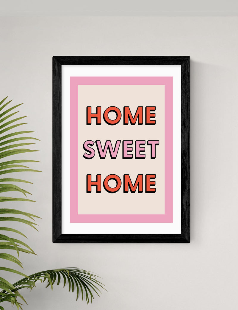 East End Prints Home Sweet Home Framed Art, UK version