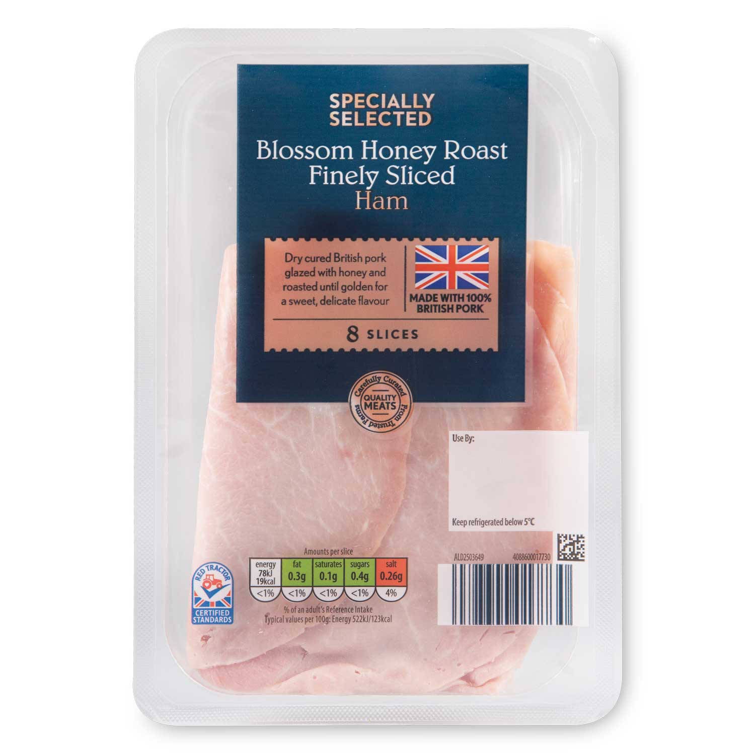 Honey Roast Thin Ham 120g - British product