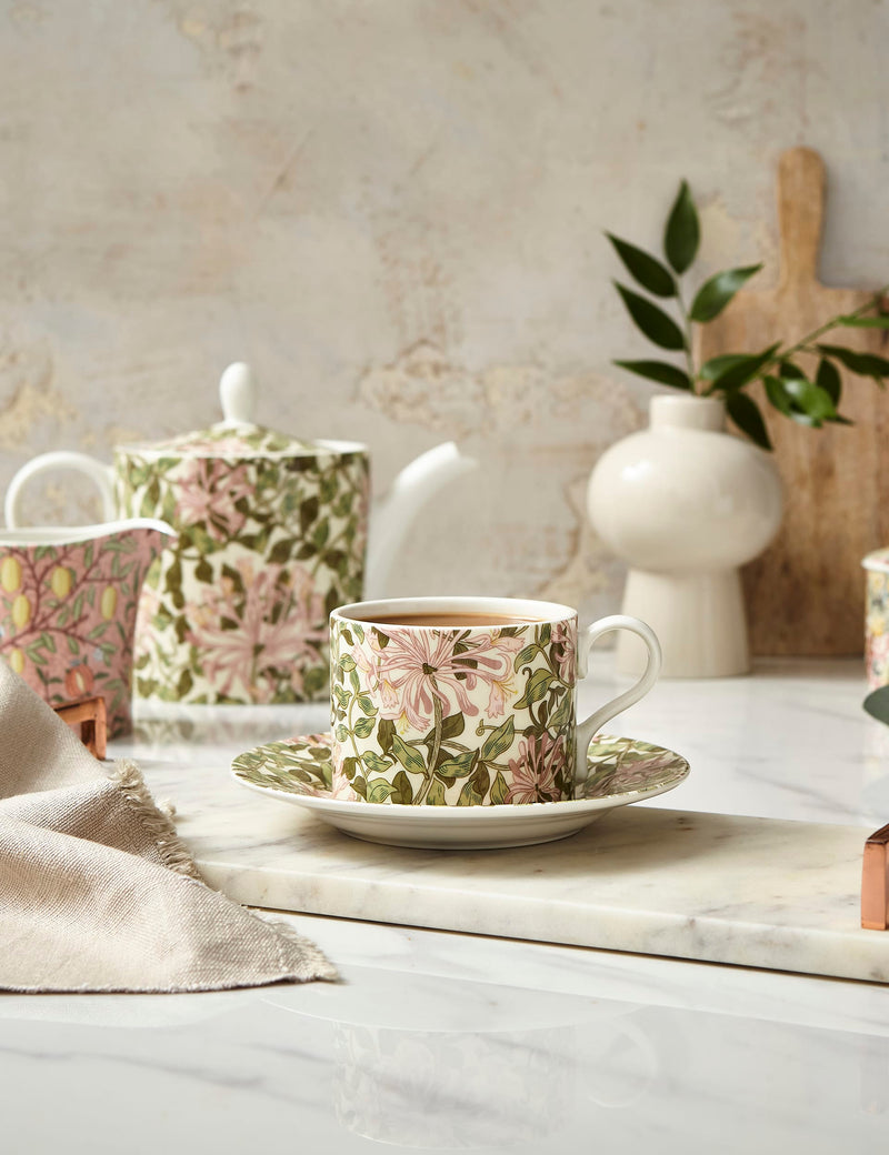 Morris & Co Honeysuckle cup and saucer, imported from the UK